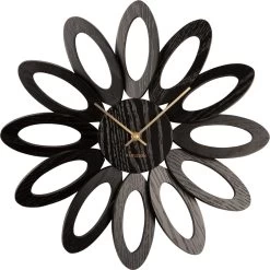 Karlsson Wall Clock Fiore Wood Veneer Black -Karlsson 1200x1200 47