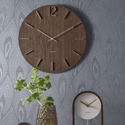 Karlsson Wandklok Meek - MDF Donkerbruin - Ø50cm 12 Karlsson Wandklok Meek - MDF Donkerbruin - Ø50cm -Karlsson 1200x1200 49