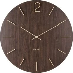 Karlsson Wandklok Meek - MDF Donkerbruin - Ø50cm 13 Karlsson Wandklok Meek - MDF Donkerbruin - Ø50cm -Karlsson 1200x1200 50
