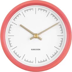Karlsson Wandklok Dense - Rubberized Koraalroze - Ø12,5cm -Karlsson 1200x1200 60