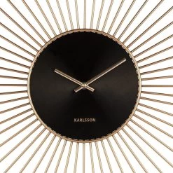 Karlsson Wandklok Extreme Peony - Staal - Goud -Karlsson 1200x1200 65