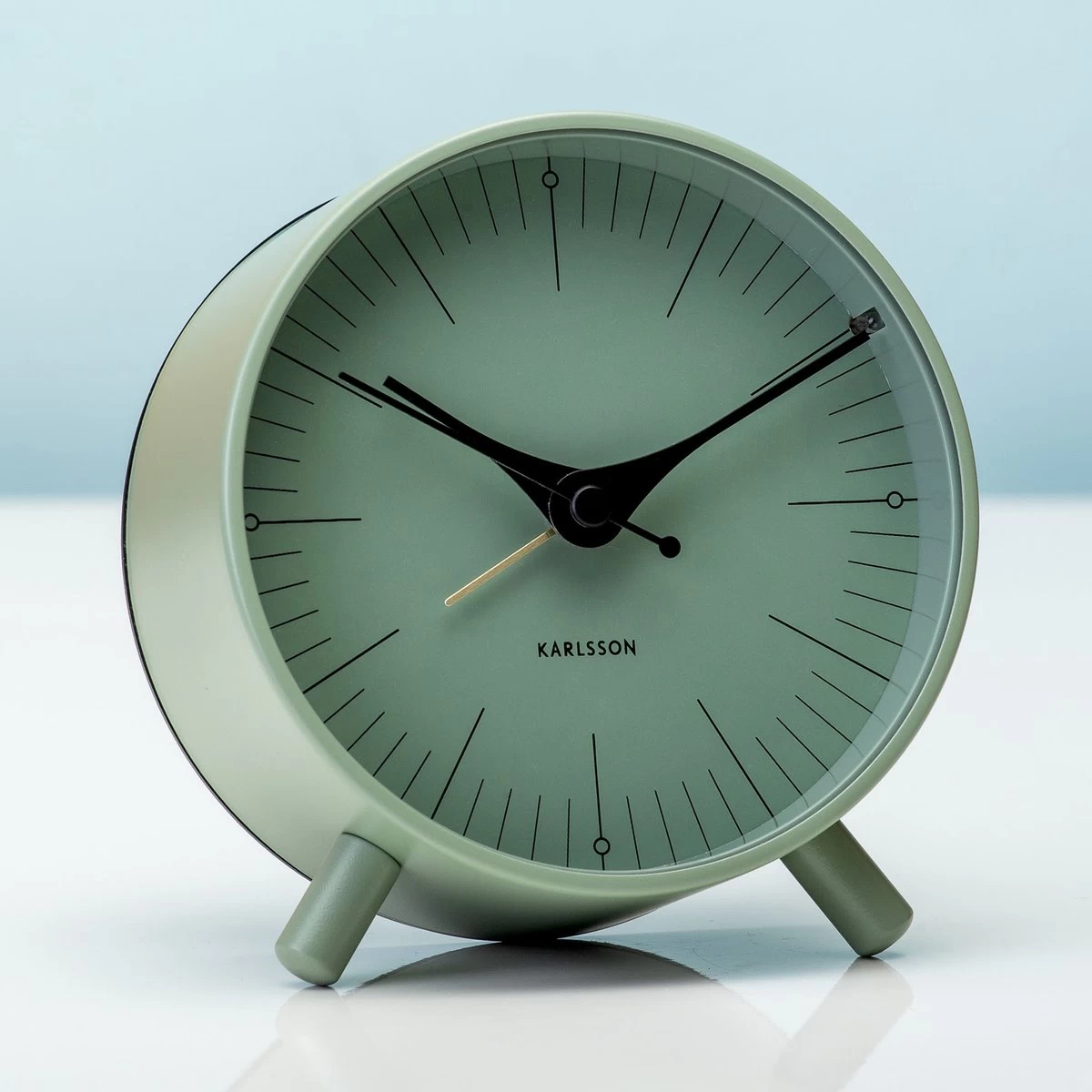 Karlsson Index - Wekker - Metaal - Grijsgroen 3 Karlsson Index - Wekker - Metaal - Grijsgroen