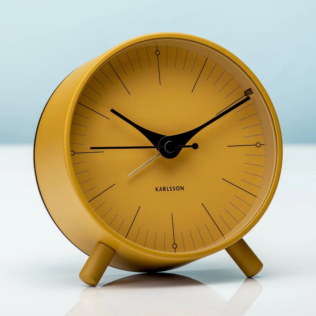 Karlsson Index - Wekker - Metaal - Mosterdgeel 3 Karlsson Index - Wekker - Metaal - Mosterdgeel