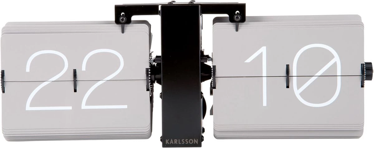Karlsson Flipklok No Case - Warm Grijs - 36x14x8,5cm 3 Karlsson Flipklok No Case - Warm Grijs - 36x14x8,5cm