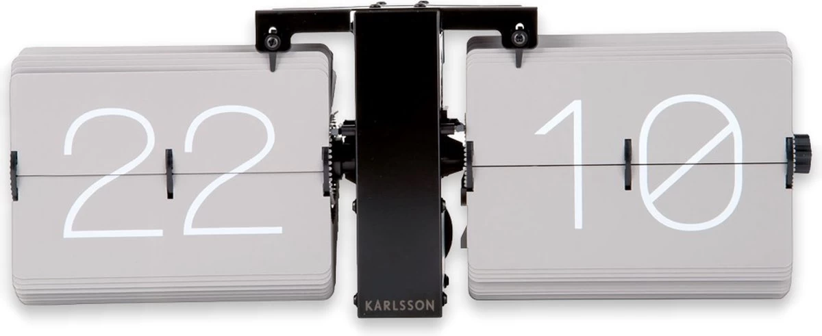 Karlsson Flipklok No Case - Warm Grijs - 36x14x8,5cm 6 Karlsson Flipklok No Case - Warm Grijs - 36x14x8,5cm - Afbeelding 4