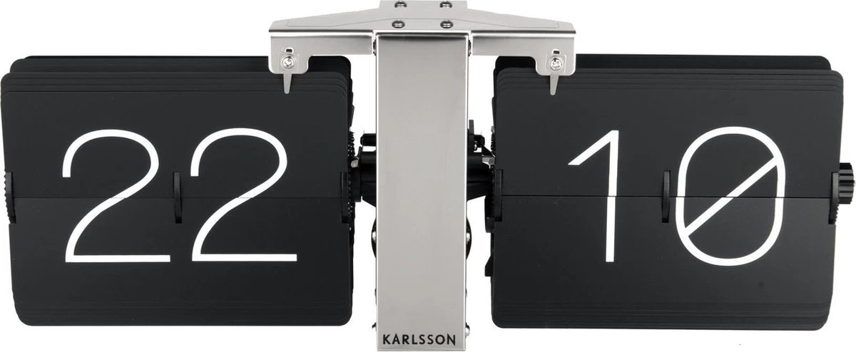 Karlsson - Flip Clock No Case - Tafelklok - Metaal - 8,5x14x36cm - Zwart 14 Karlsson - Flip Clock No Case - Tafelklok - Metaal - 8,5x14x36cm - Zwart - Afbeelding 12