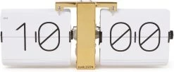 Karlsson - Flip Clock No Case - Tafelklok - Metaal - 8,5x14x36cm - Wit -Karlsson 1200x495