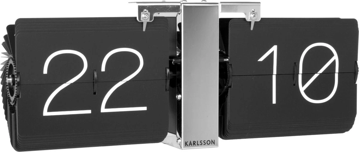 Karlsson - Flip Clock No Case - Tafelklok - Metaal - 8,5x14x36cm - Zwart 16 Karlsson - Flip Clock No Case - Tafelklok - Metaal - 8,5x14x36cm - Zwart - Afbeelding 14