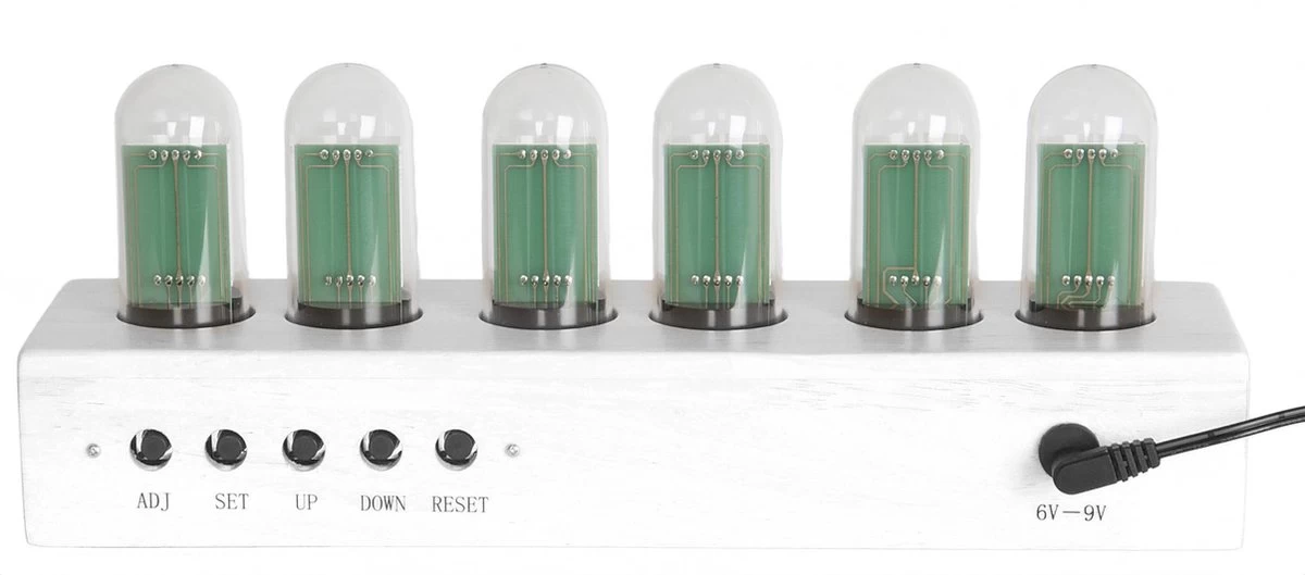 Karlsson - Cathode - Tafelklok - Bamboo - 7,5x11x28cm - Wit 5 Karlsson - Cathode - Tafelklok - Bamboo - 7,5x11x28cm - Wit - Afbeelding 3