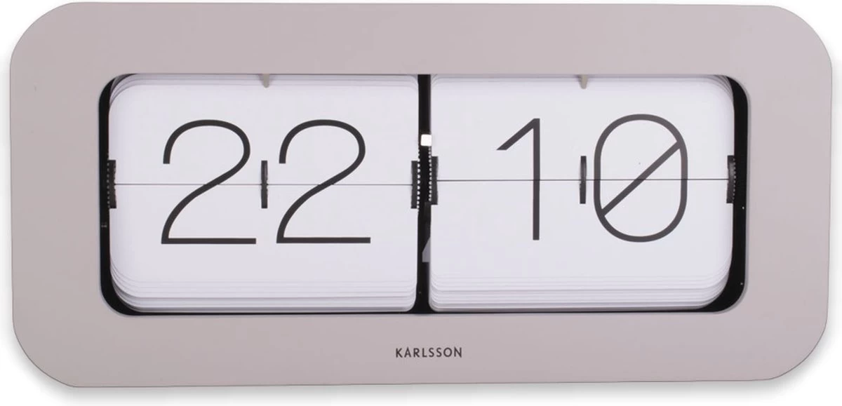 Karlsson Wall / Table Clock Matiz Bamboo Warm Grey 4 Karlsson Wall / Table Clock Matiz Bamboo Warm Grey - Afbeelding 2