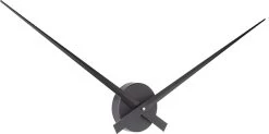 Karlsson Wandklok Little Big Time - Aluminium - Ø77cm - Zwart -Karlsson 1200x596