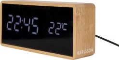 Karlsson Alarm Clock Tube Bamboo