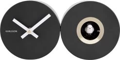 Karlsson Wall Clock Duo Cuckoo Matt Black