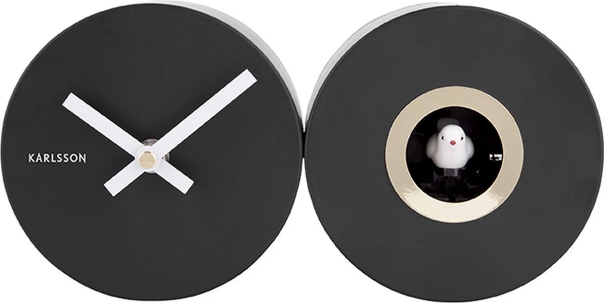 Karlsson Wall Clock Duo Cuckoo Matt Black 3 Karlsson Wall Clock Duo Cuckoo Matt Black