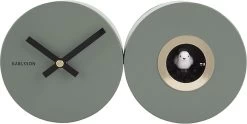 Karlsson Wall Clock Duo Cuckoo Matt Jungle Green -Karlsson 1200x604