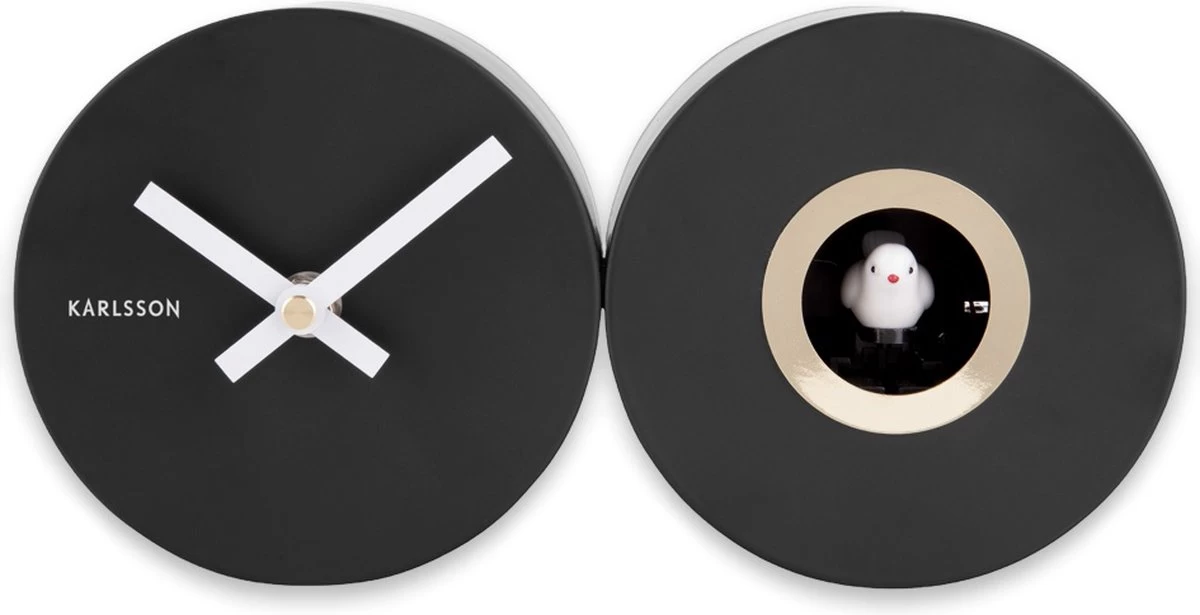 Karlsson Wall Clock Duo Cuckoo Matt Black 8 Karlsson Wall Clock Duo Cuckoo Matt Black - Afbeelding 6