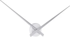 Karlsson Wandklok Little Big Time - Aluminium - Ø77cm - Zilverkleurig -Karlsson 1200x632 1