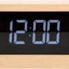 Karlsson Table Clock Boxed LED Light Wood Veneer -Karlsson 1200x632