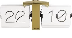 Karlsson - Flip Clock No Case - Tafelklok - Metaal - 8,5x14x36cm - Wit