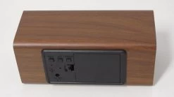 Karlsson Wekker Block - Donker Hout Fineer, Wit LED - 16x7,2x7cm -Karlsson 1200x676