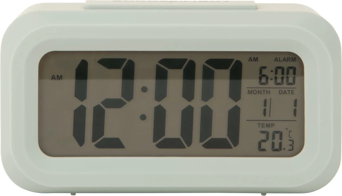 Karlsson - Wekker Jolly - Met Rubber Bekleed - Mistig Groen KARLSSON 3 Karlsson - Wekker Jolly - Met Rubber Bekleed - Mistig Groen KARLSSON