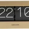 Karlsson Tafelklok Boxed Flip - Geborsteld Goud - 20,5x7x11,5cm -Karlsson 1200x704