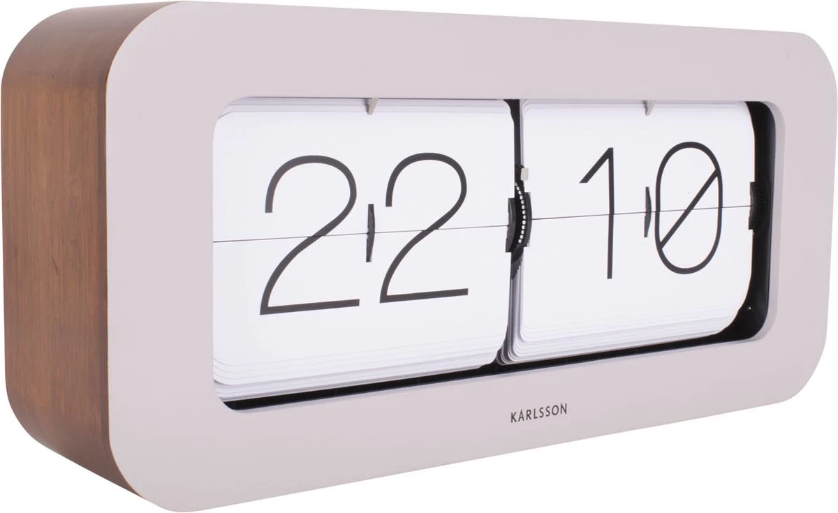 Karlsson Wall / Table Clock Matiz Bamboo Warm Grey 3 Karlsson Wall / Table Clock Matiz Bamboo Warm Grey
