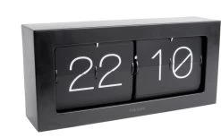 Karlsson Wandklok- / Tafelklok - Boxed Flip XL - Mat Zwart -Karlsson 1200x750 1