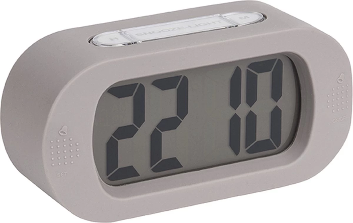 Karlsson Wekker Gummy - Rubberized Warm Grijs - 14x7x5cm 6 Karlsson Wekker Gummy - Rubberized Warm Grijs - 14x7x5cm - Afbeelding 4