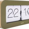 Karlsson Wand-/Tafelklok Matiz - Bamboe Mosgroen - 37x9x16cm -Karlsson 1200x772