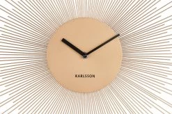 Karlsson Wandklok Peony - Staal Goud - Ø45cm -Karlsson 1200x796 1