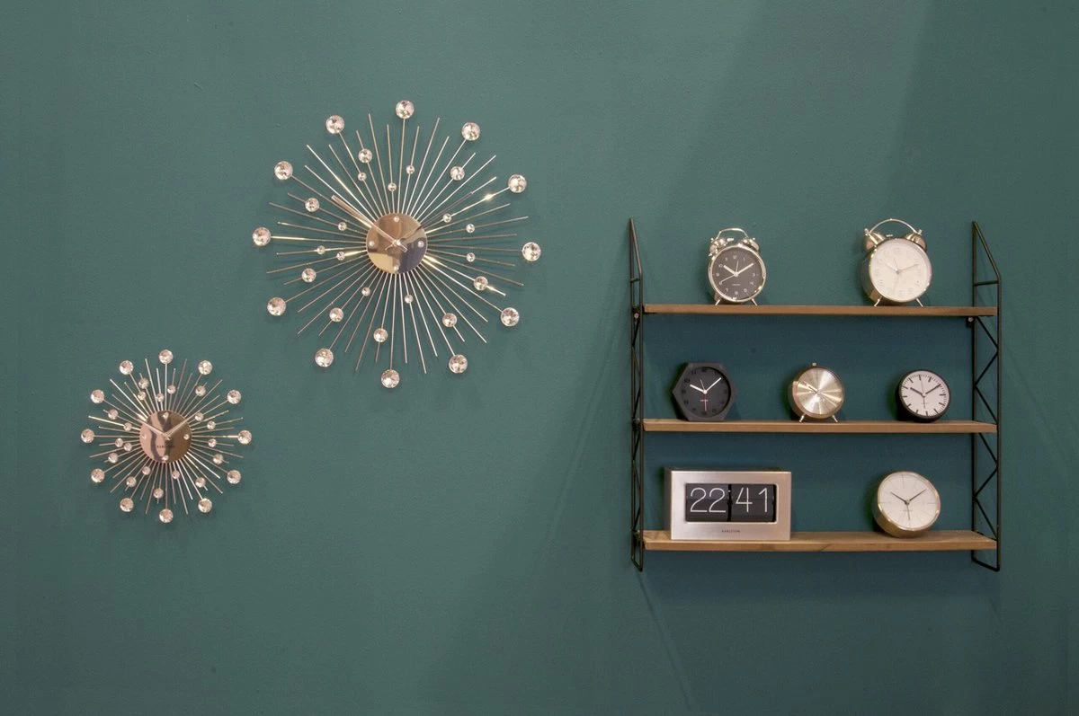 Karlsson Wandklok Sunburst - Kristal - Medium - Ø30cm 4 Karlsson Wandklok Sunburst - Kristal - Medium - Ø30cm - Afbeelding 2