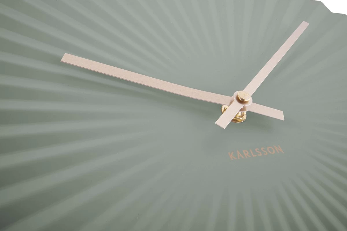 Karlsson Wandklok Sensu - Staal Jungle Groen - Ø40cm 4 Karlsson Wandklok Sensu - Staal Jungle Groen - Ø40cm - Afbeelding 2