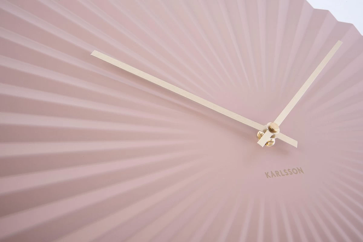 Karlsson Wandklok Sensu - XL Staal Verbleekt Roze - Ø50cm 6 Karlsson Wandklok Sensu - XL Staal Verbleekt Roze - Ø50cm - Afbeelding 4