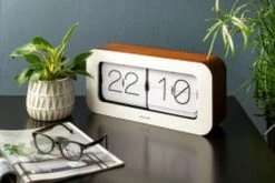 Karlsson Wall / Table Clock Matiz Bamboo White -Karlsson 1200x801 1