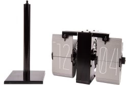 Karlsson Flipklok No Case Mini - Warm Grijs - Zwarte Standaard - 20,6x7,5cm -Karlsson 1200x809