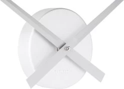 Karlsson Wandklok Little Big Time - Aluminium - Ø77cm - Zilverkleurig -Karlsson 1200x863