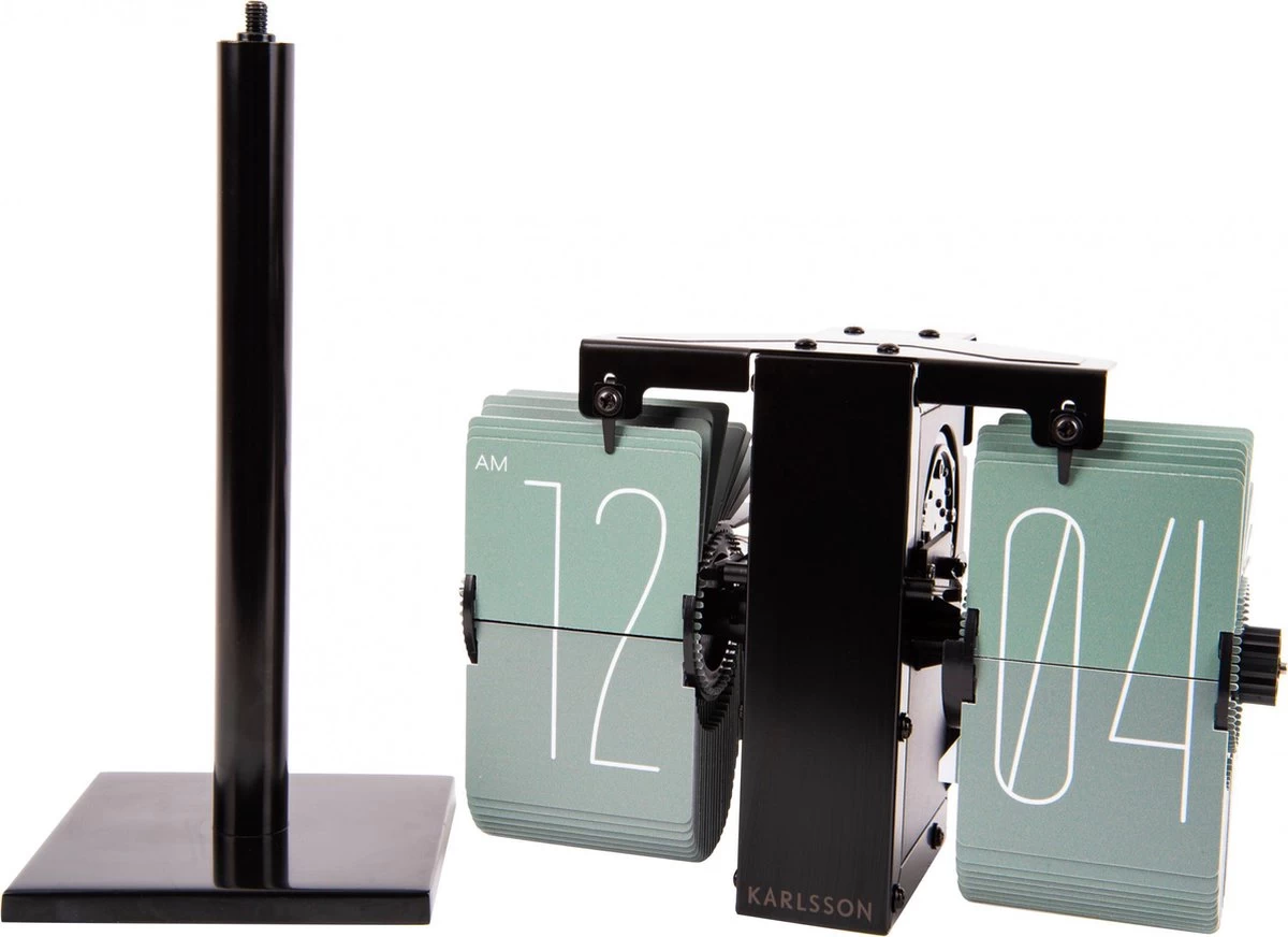 Karlsson Flipklok No Case Mini - Grijs/Groen - 20,6x7,5cm 4 Karlsson Flipklok No Case Mini - Grijs/Groen - 20,6x7,5cm - Afbeelding 2