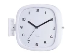 Karlsson Wandklok Doubler - Rubberized Wit - 29x24,5x9,5cm -Karlsson 1200x899 10