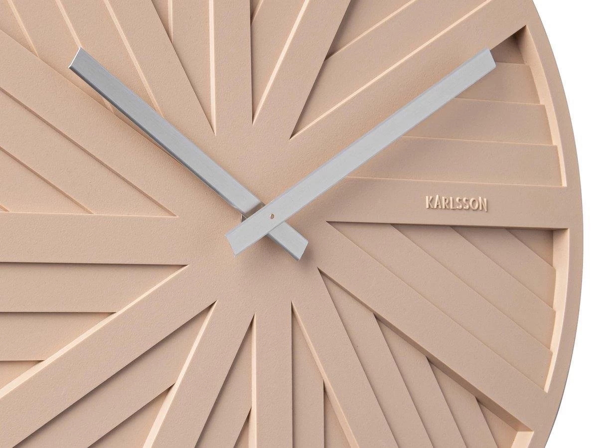 Karlsson Wandklok Slides - Zandbruin - Ø40cm 7 Karlsson Wandklok Slides - Zandbruin - Ø40cm - Afbeelding 5