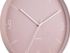 Karlsson Wandklok Numbers & Lines - IJzer Mat Roze - Ø40cm -Karlsson 1200x900 14
