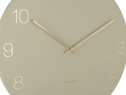 Karlsson Wandklok Charm - Gegraveerde Cijfers - Olijfgroen - Ø40cm -Karlsson 1200x900 15