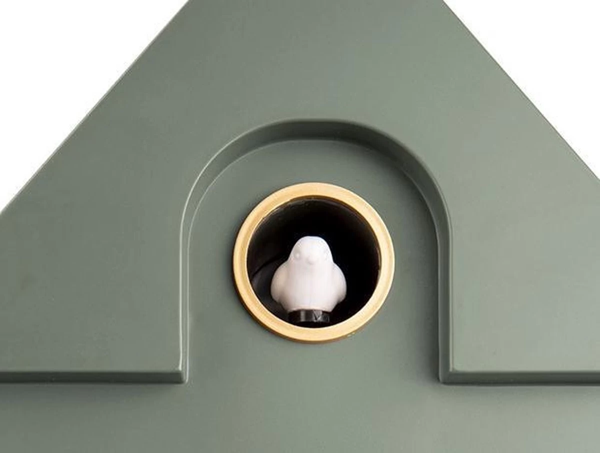 Karlsson Wandklok Modern Cuckoo - Thermoplast - Jungle Groen 6 Karlsson Wandklok Modern Cuckoo - Thermoplast - Jungle Groen - Afbeelding 4