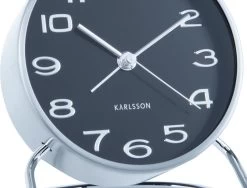 Karlsson Wekker Classical Numbers - Zwart - Ø9,5x11cm -Karlsson 1200x913