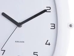Karlsson Wandklok Doubler - Rubberized Wit - 29x24,5x9,5cm -Karlsson 1200x919