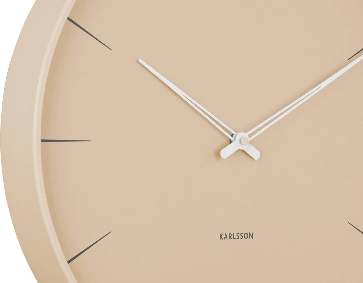 Karlsson Wandklok Lure - Zandbruin - Ø40cm 5 Karlsson Wandklok Lure - Zandbruin - Ø40cm - Afbeelding 3