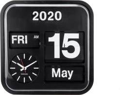 Karlsson Wandklok Big Flip - Zwarte Behuizing, Zwarte Wijzerplaat - 43x43x16cm 10 Karlsson Wandklok Big Flip - Zwarte Behuizing, Zwarte Wijzerplaat - 43x43x16cm -Karlsson 1200x949 1