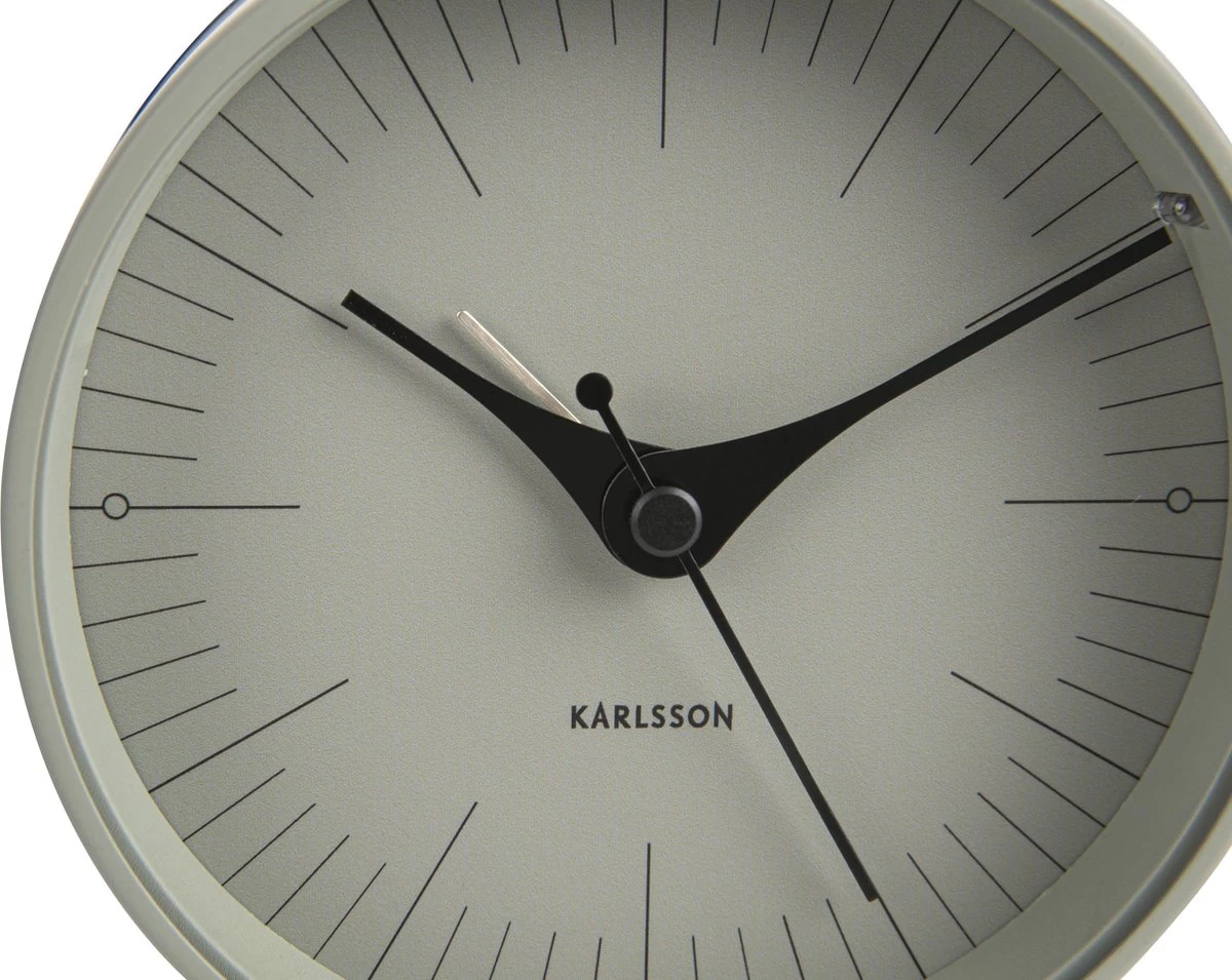 Karlsson Index - Wekker - Metaal - Grijsgroen 5 Karlsson Index - Wekker - Metaal - Grijsgroen - Afbeelding 3