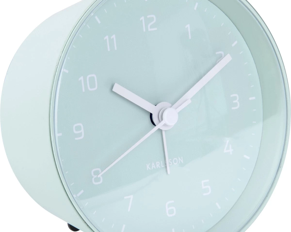 Karlsson Cone - Wekker - Ijzer - Ø10cm - Mintgroen 4 Karlsson Cone - Wekker - Ijzer - Ø10cm - Mintgroen - Afbeelding 2