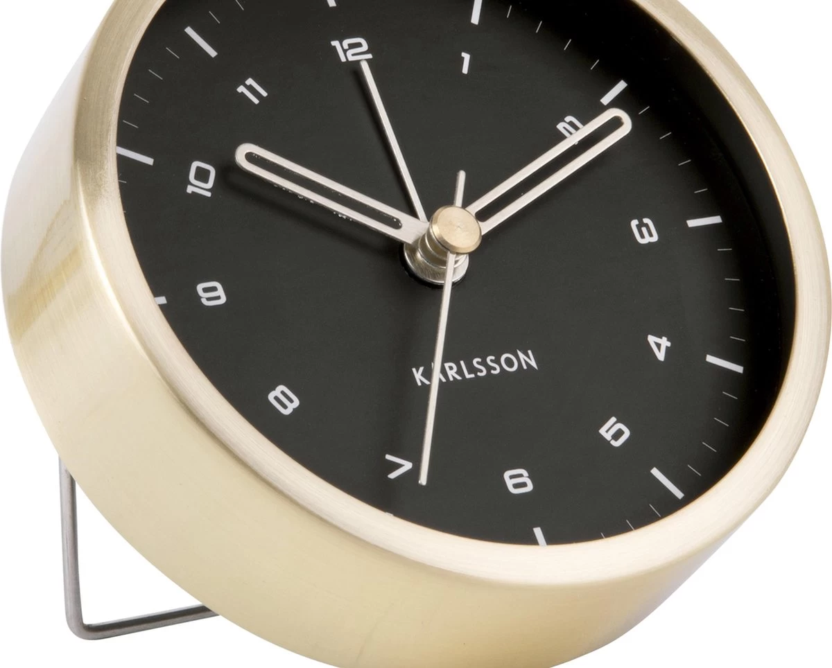 Karlsson Wekker Tinge, Geborsteld Goud/zwart 5 Karlsson Wekker Tinge, Geborsteld Goud/zwart - Afbeelding 3